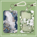 Ins Style Flower Card Holder ABS Student Card Meal Card Subway Card Bus Card Luolong. 