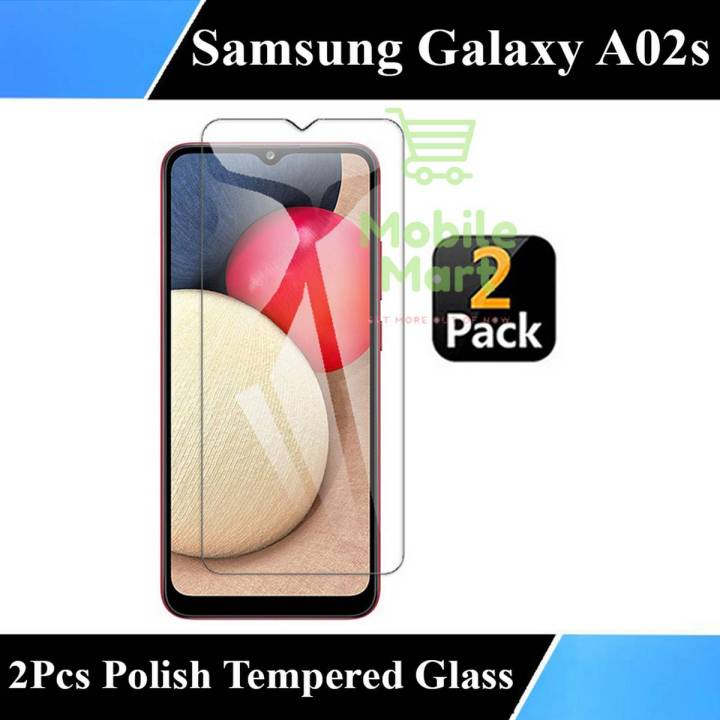 Samsung Galaxy A02s Tempered Glass Screen Protector Polish Glass For Samsung Galaxy A02s - 2Pcs