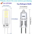 WOWLED G4 LED Light Bulbs 3W Cool White LED Bulb 12V AC DC Replace Halogen Bulbs 2 Pack. 