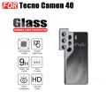 3 IN 1 Tecno Camon 40 Ceramic Tempered Glass for Tecno Camon 30 Camon 20 Pro Camera Lens Glass Screen Protector and Back Film. 