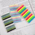 300PCS Writable Color Stickers Transparent Fluorescent Strip Index Sticker. 