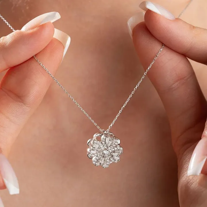 Elegant%20Floral%20Pendant%20Necklace%20with%20Cubic%20Zirconia%20Accents%20in%20Silver%20Tone%20-%20Image%206