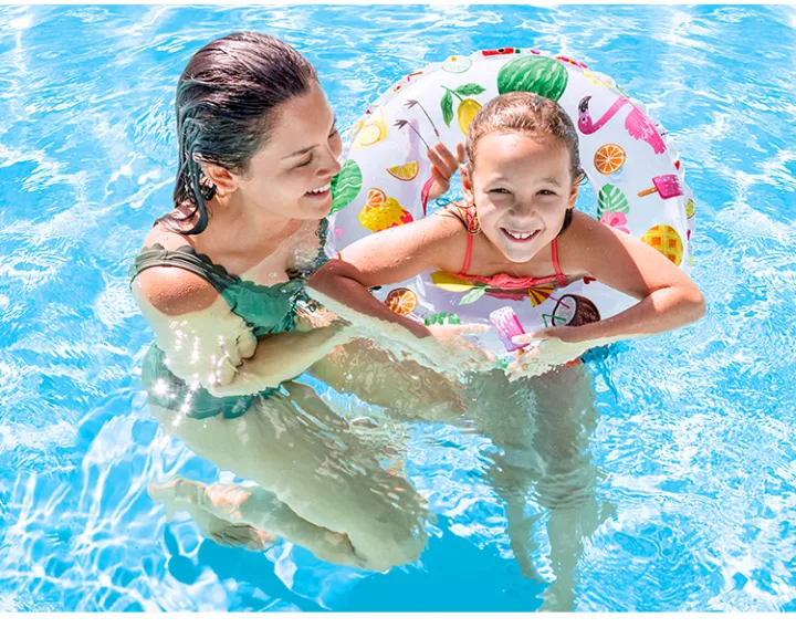 INTEX%2059230%20LOVELY%20PRINT%20SWIM%20RINGS%2020IN%20Swimming%20Tube/Multiple%20Designs%20Fluorescent%20Transparent%20Swimming%20Pool%20Tube%20Rings%20for%20kids%201%20Tube%20-%20Image%205