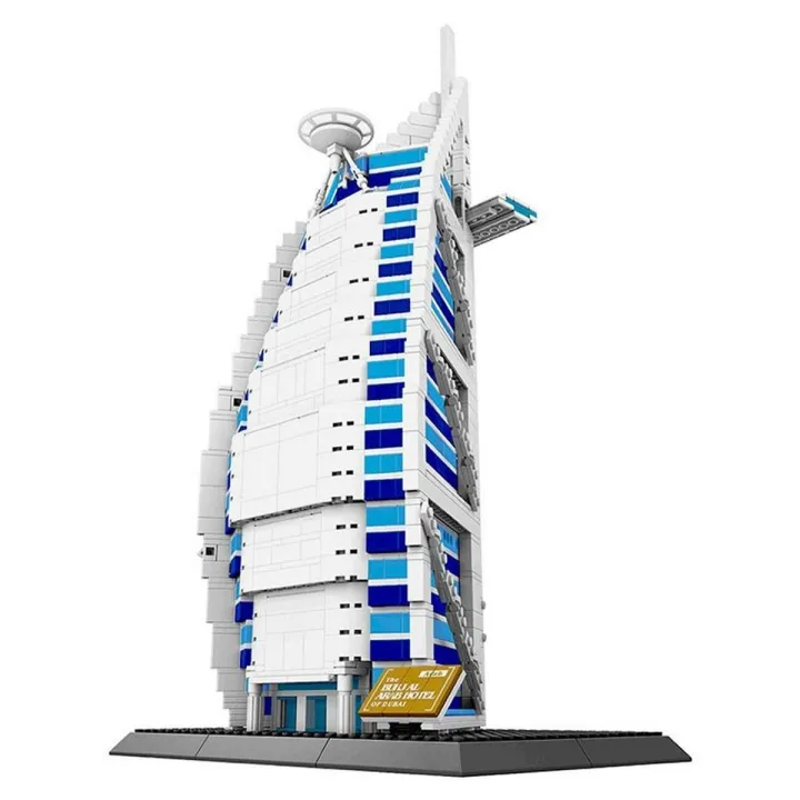 Burj ul Arab Design Building Blocks For Kids - Multicolour | Daraz.pk