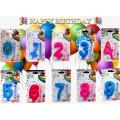 Birthday Candles 0-9 - Cake Candles 0 1 2 3 4 5 6 7 8 9 - Birthday Cake And Cupcake Toppers - 1st Birthday. 
