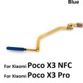 Original Fingerprint Scanner For Xiaomi Poco X3 NFC / Poco M3 Home Button Fingerprint Menu Return Key Sensor Flex Cable. 