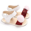 Kidlove 1 Pair Baby  Shoes Artificial Pu Breathable Soft Sole Non-slip Sequins Decoration Princess Style Toddler Sandals For Summer color. 