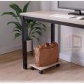 Under Desk Computer CPU Stand Cart CPU Holder with 4 Caster Wheels. 