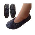 Hajj Umrah Leather Half Socks (Mozay) - Unisex - Black. 