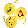 Purse Round Soft  Emoji Face Coin Pouch- PACK OF 1. 