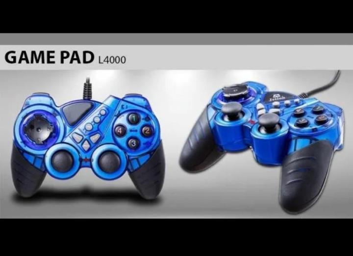 【Premium-Quality】  Black Gamepad Joystick Joypad Game Controller for PC, Laptop, Computer, Mobile, Android TV ~ Double Shock Vibration Ultimate Joystick Gaming Controller for Win7/8/10/1USB L4000 Double Shock USB Game Controller1 XP