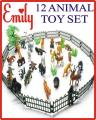 12 RUBBER ANIMAL TOYS JUNGLE SET FOR KIDS ● 12 RUBBER ANIMAL TOYS JUNGLE SET FOR KIDS ● MAKE YOUR OWN ZOO ● BEST PLAYING TOYS ● WITH TREES AND ZOO BOUNDRIES ● FIRST CHOICE OF CHILDREN ● BEST INDOOR GAME TOYS EVER ● MULTIPLE BEAUTIFUL ANIMAL DESIGNS ● ATTR. 
