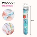 Portable Mini Body Washing Bath Test Tube Confetti Foaming Flower One time Paper Soap Slice. 
