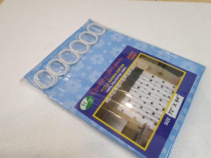 SHOWER CURTAIN EXCLUSIVE QUALITY MATERIAL IN BIG SIZE 72 INCH x 84 INCH