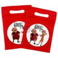 Motu Patlu Goody Bags - 8 x 6 Inch - Fabric Gift Bags - Motu Patlu Themed Party - Red - Boys - Pack Of 10. 