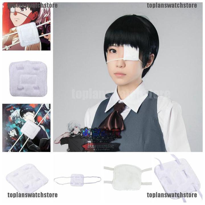 readystock Anime Tokyo Ghoul Kaneki Ken Blinder White Eye Patch Single-Eyed