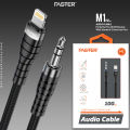 FASTER M1 Audio Cable for Lightning to 3.5mm Port. 