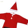 Children Santa Claus Costume Kids Christmas Costumes for Festival Role to 9 Year Old Girl. 
