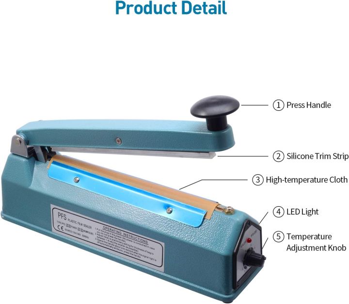 8%20Inch%20Impulse%20Bag%20Sealer.200mm%20Impulse%20Manual%20Sealer%20Heat%20Sealing%20Machine%20With%208%20Gear%20Temperature%20Control%20Manual%20Poly%20Bag%20Heat%20Sealer%20-%20Image%204