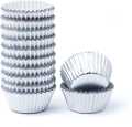 Aluminum Foil Baking Case, Set of 180   162  108 , Disposable Muffin Cupcake Cups, Mini Baking Cups, Small Muffin Mould, Gold Mini Cupcake Liners & Silver Baking Cups. 