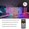 Bluetooth Speaker USB Crystal Rose Lamp RGB Color changing Modern LED Crystal Table Lamp Touch & Remote Controlled Projector. 