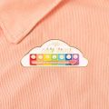 Daily Mood Brooch Emotional Mood Tracker Brooch Fun Cloud Shape Pin for 7 Days A Week Enamel Lapel Badge Brooch Pin. 