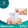 Gentle Floral Tissue Box 320s 4ply Perfume Tissue. 