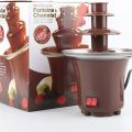 Chocolate Fondue Fountain, 3 Tiers Mini Electric Chocoalte Melting Machine Chocolate Fountain. 
