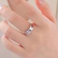 Lemegeton Personalized Ring for Women Men Customized Stainless Steel Engrave Name Logo Rings Silve Color Anniversary Jewelry. 