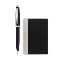 Sheaffer Gift Collection 100 – 9338 Glossy Black Ballpoint Pen with Chrome Trims and Business Card Holder. 