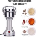 Electric Grain Grinder 150g Spice Grinder Food Mills High Speed Spice Herb Grinder Pulverizer with 3 Blades Stainless Steel Powder Machine For Dry Spices, Herbs, Grains, Coffee, Pearl, Seeds, Rice, Corn Pepper, Household & Commercial Use. |. 