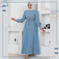 FashionSense Light Blue Hijab Abaya For Women. 