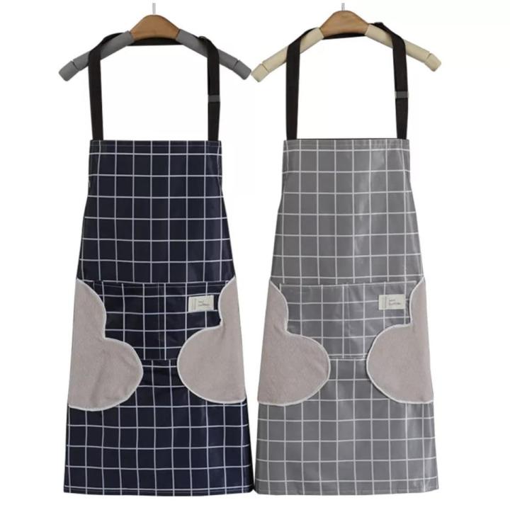 1Pcs Striped Waterproof Polyester Bib Apron Woman Adult Bibs Home Cooking Baking Coffee Shop Cleaning Aprons Kitchen Accessory