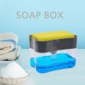 Liquid Soap Dispenser Set, Foaming Chrome Plastic Elegant Hand Pump Dispenser with Sponge Caddy Organizer Holder for Kitchen Sink Tidy - 2-in-1 Pump Soap Dispenser and Sponge Caddy For Dish. 