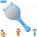 China 2 in 1 Massage Cat Paw Style Hairbrush  with Mirror on Backside  Cute Kitty Cat Shape Hair Brush for all Kids. 