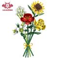 Lululemon Building Block Ornament Smooth Edge Romantic Rose Flower Building Block Toy Holiday Gift. 