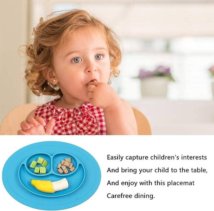 Baby%20Plate,%20Silicone%20Non-Slip%20Baby%20Placemat%20with%20Suction%20Cup%20for%20Babies%20Toddlers%20and%20Children,%20Children's%20Plate%20Suitable%20for%20Most%20Highchair%20Trays%20-%20Image%203