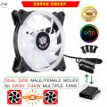 【SUPER CHEAP】SID E-STORE 11 Blade RGB FAN for PC Casing Gaming Colorful LED Molex Connection. 