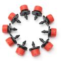 500pc 8Holes Red Adjustable Flow Dripper Micro Nozzle Dripper Emitter Drip Irrigation Sprinkler Nozzle Garden Watering. 