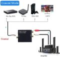 DAC Digital Audio Converter, Digital Optical Coaxial Toslink to Analog Audio Converter Stereo L / R RCA Audio Adapter for HDTV DVD Blu-ray Home Cinema Systems PS3 Xbox X360 with Optical Cable and USB Power Cable. 