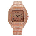 【ETOP】Out Square Watch For Men Top  Luxury Full Diamond Mens Watches Ultra Thin Waterproof Hip Hop Clock Dropshipping. 