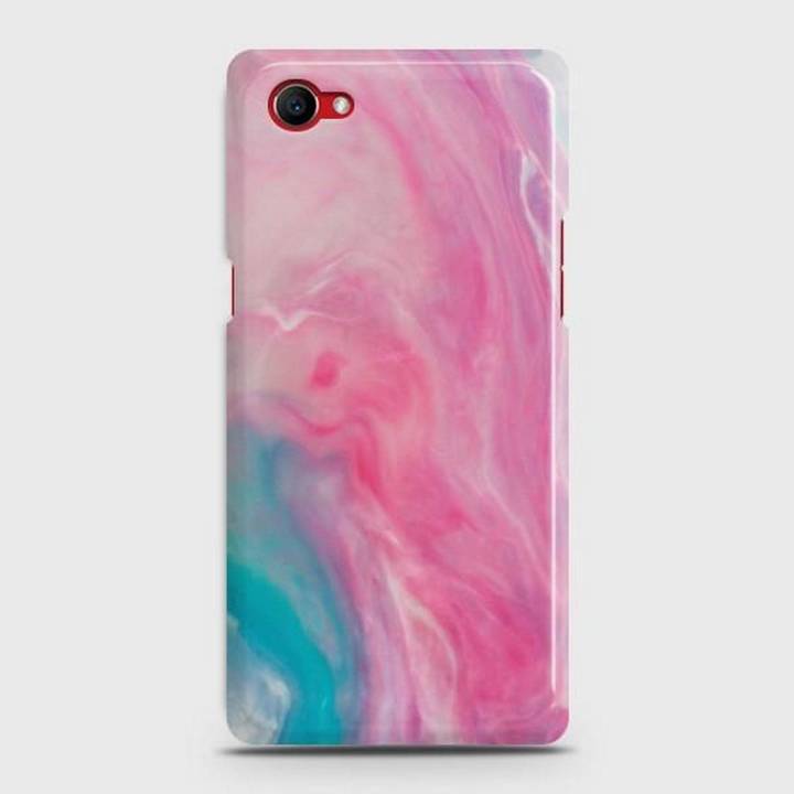 Oppo F7 Youth Realme 1 Cover - SkinLee HQ Hard Case - Pink Mist Marble - SKINLEE-268-1-380-243