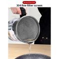 Oil Filter Pot Oil Strainer Pot Stainless Steel Grease Strainer Oil Storage Pot Oil Container Stainless Steel Oiler Tank Container Grease Keeper with Filter Dust Lid Non slip Handle for Frying Oil and Cooking Grease. 