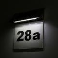 House Numbers Solar Powered Address Numbers For Houses LED Illuminated Address Sign Outdoor Lighted Metal Number Plaque Light Up For Yard Street. 