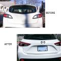 Black Evil M Logo Emblem Badge Decal for Mazda All Model Car. 
