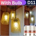 Beautiful Aesthetic Hanging Wall Lamp 3 pcs Set Beautiful Roof Lamp For Bedroom Unique Modern Fibre Plastic Haging Wall Lamps With Wooden Base and 3 modes Bulb E27 Hanging wall lamp Stylish Lamps For Hall Room Dining Room Bedroom jhumar fanoos chandelier. 