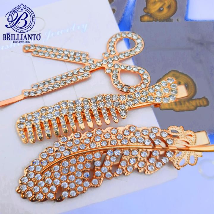 Pack%20of%203%20Crystal%20Hair%20Clip%20Hair%20Pins%20Comb%20Feather%20Scissor%20Fancy%20Stylish%20Hair%20Accessory%20for%20Girls%20-%20Image%202