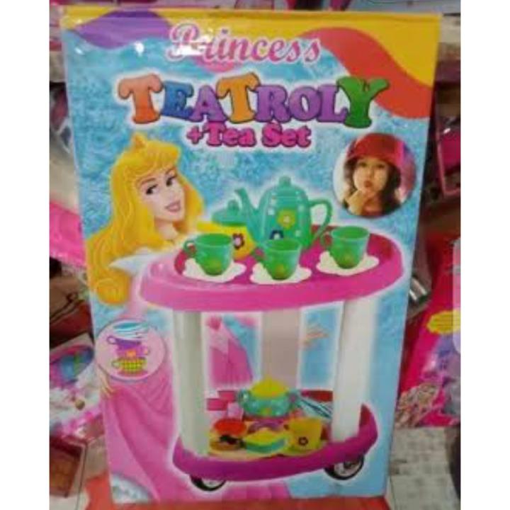 Tea Cart Trolley Toy For kids (Plastic material)