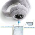 Wireless Bluetooth Headphones For Women Girl Gift Warm Fluffy Earmuff Headphone For Women Winter Earphones. 