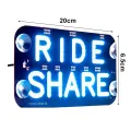 Front Windshield Led Sign Super Bright Car Led Sign with 1.5m Cable Red Blue Glow Usb Powered Ideal for Rideshare Drivers in Southeast Asia Ride Share Car Led Sign. 